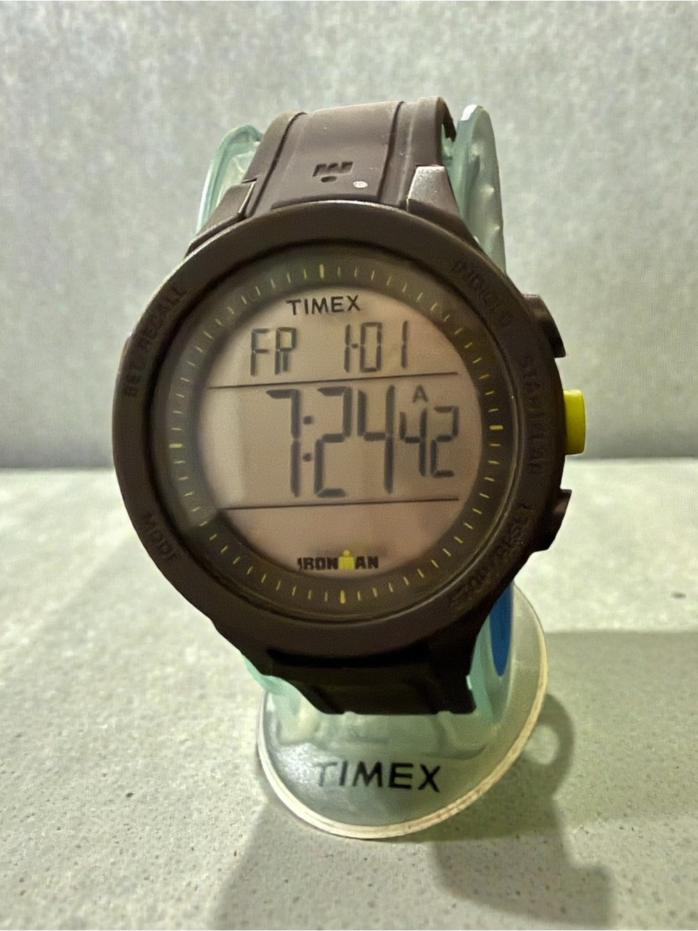 Timex Ironman Digital Watch - Black with Yellow Accent